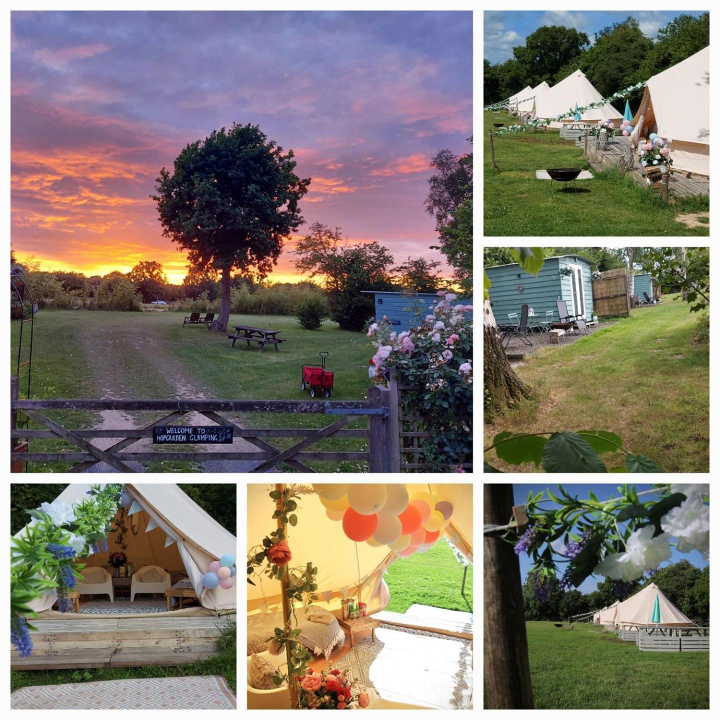 Hopgarden Glamping - Luxury 6M Bell Tent Wadhurst Экстерьер фото